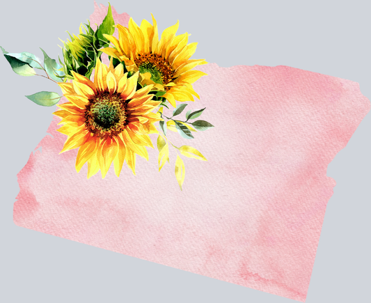 DTF Transfer Oregon - Sunflower Watercolor