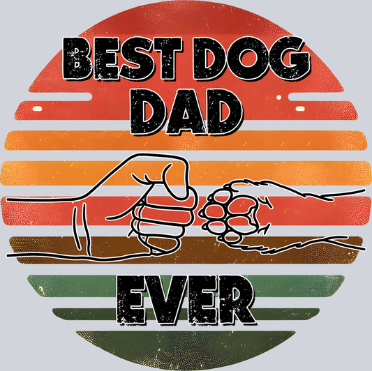 DTF Transfer Father's Day - Best Dog Dad Ever