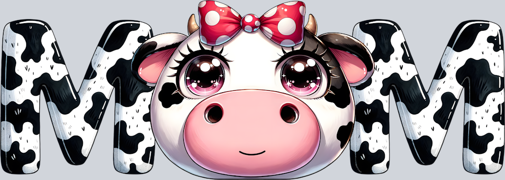 DTF Transfer Mother's Day - Mom Cow