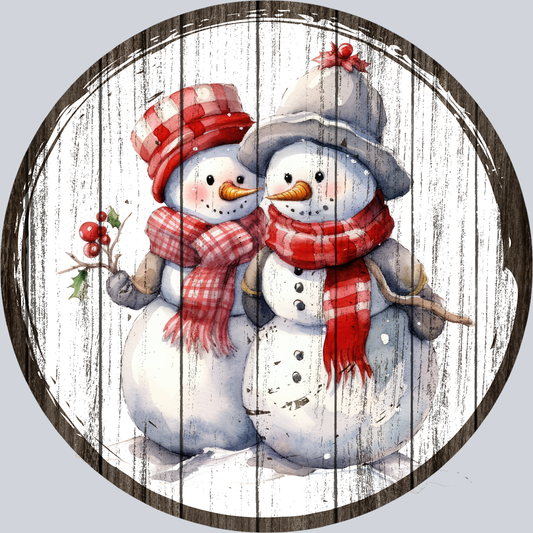 DTF Transfer Christmas - Snow Couple