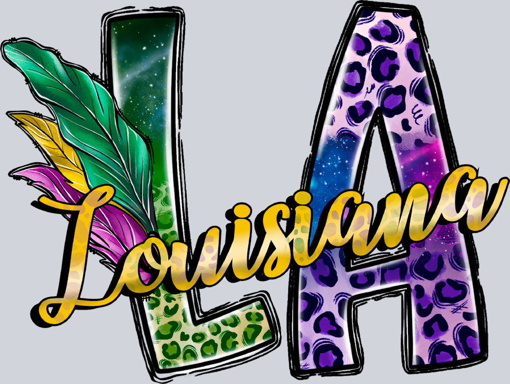 DTF Transfer Mardi Gras - Louisiana