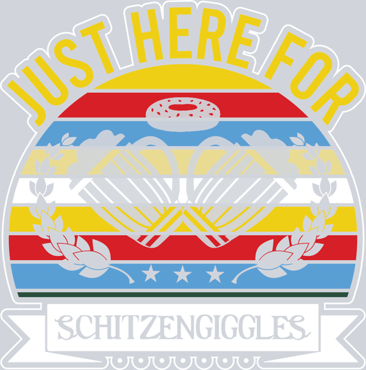 DTF Transfer Oktoberfest - Just here for Schnitzel