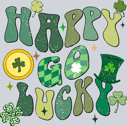 DTF Transfer St. Patrick's Day - Happy Go Lucky