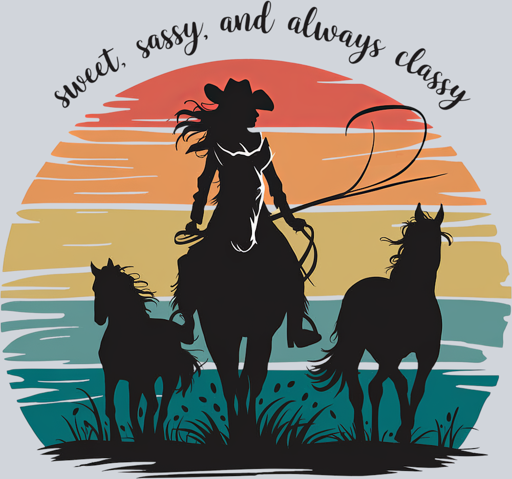 DTF Transfer Western - Sweet Sassy and Always Classy