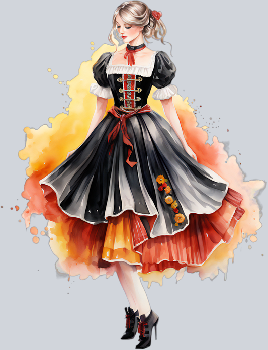 DTF Transfer Oktoberfest - German Lady