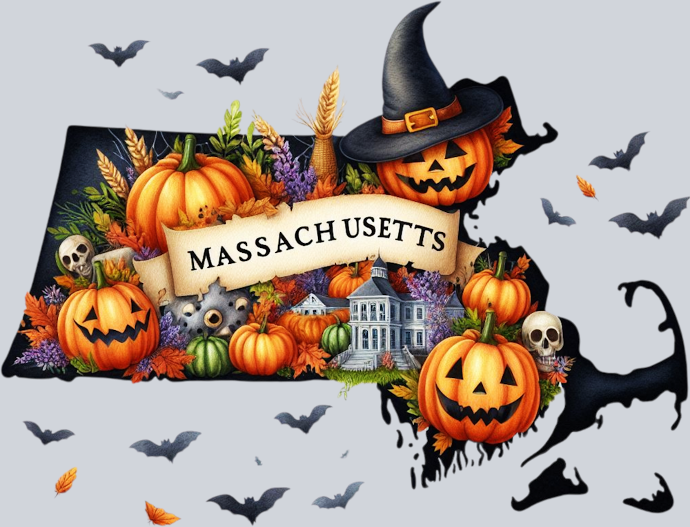 DTF Transfer Halloween States - Massachusetts