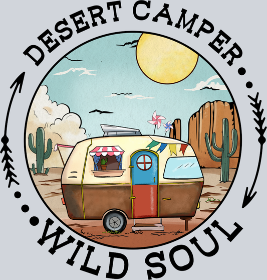 DTF Transfer Camping - Desert Camper Wild Soul