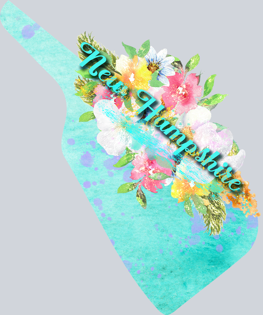 DTF Transfer New Hampshire - Watercolor Flowers