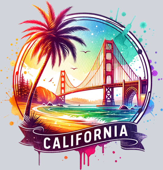 DTF Transfer California - Golden Gate