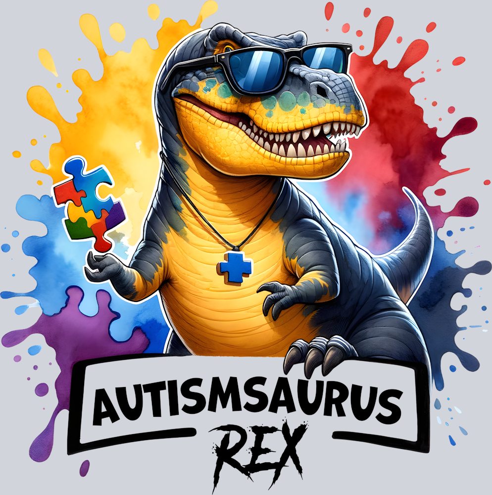 DTF Transfer Autism - Autismsaurus Rex