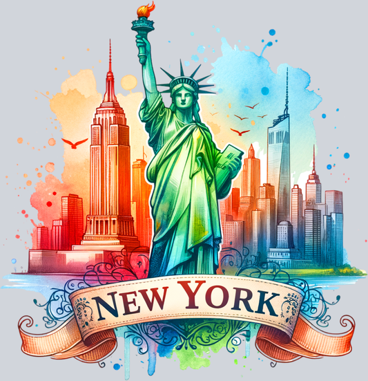 DTF Transfer New York - Retro Travel