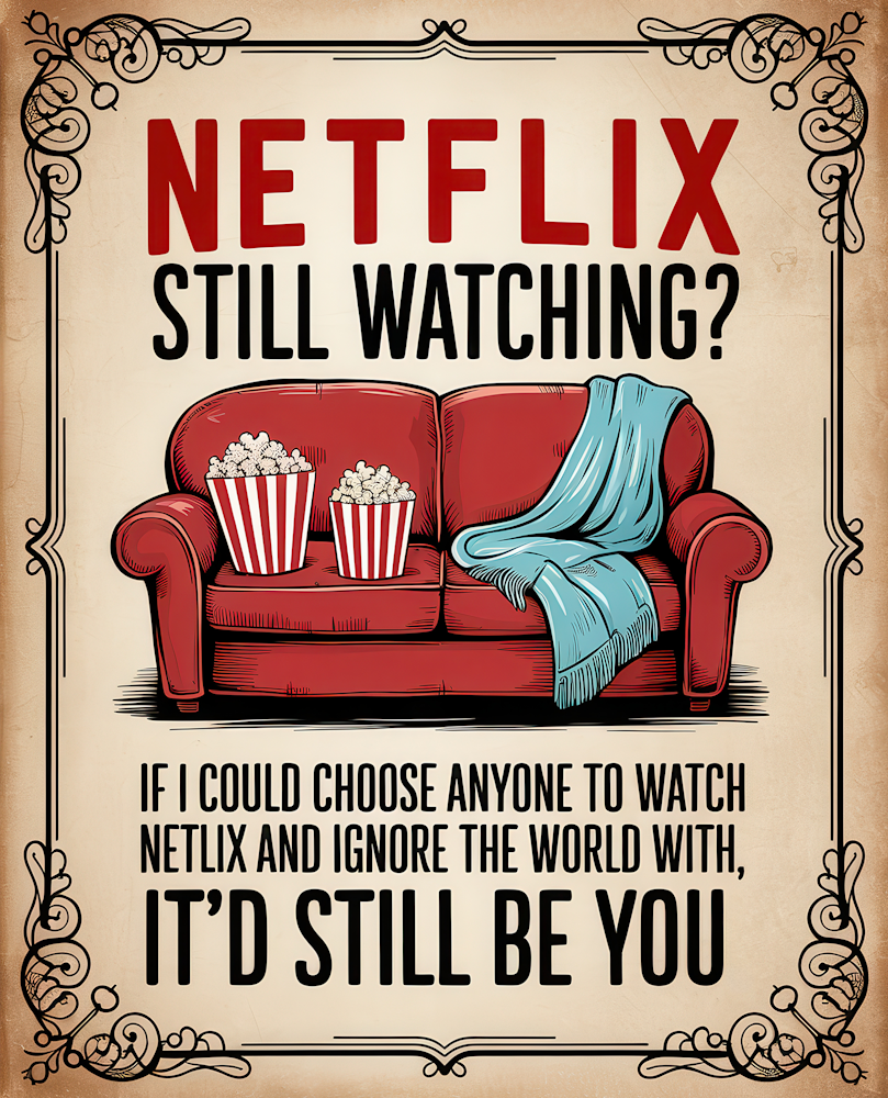 DTF Transfer Valentines - Netflix