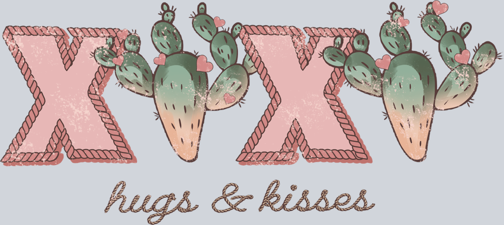 DTF Transfer Valentines - XOXO Hugs & Kisses