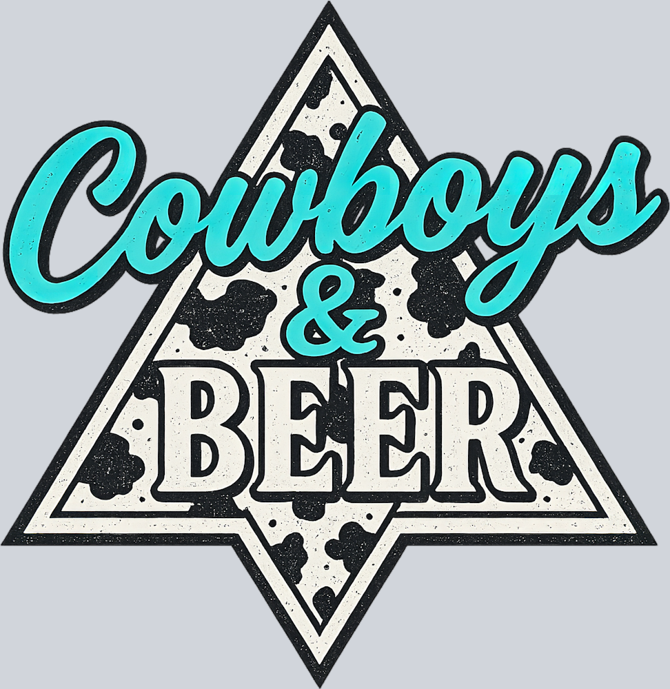 DTF Transfer Western - Cowboys & Beer