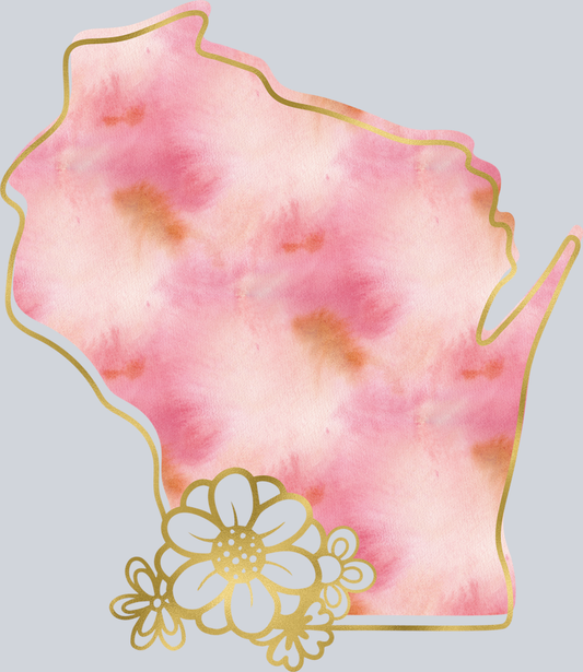 DTF Transfer Wisconsin - Watercolor