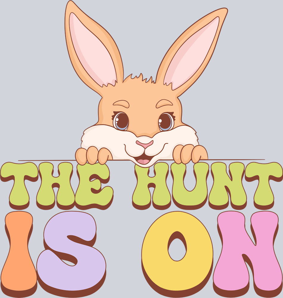 DTF Transfer Easter - The Hunt is On