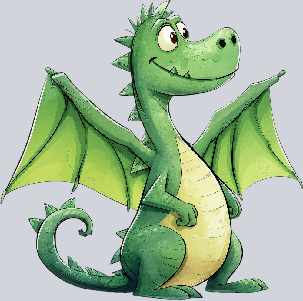 DTF Transfer Medieval - Silly Dragon