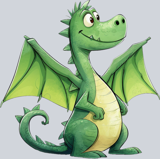 DTF Transfer Medieval - Silly Dragon