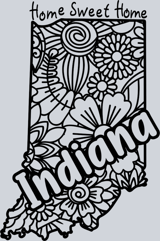 DTF Transfer Indiana - Home Sweet Home