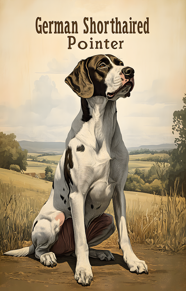 DTF Transfer Dogs - German-Shorthaired-Pointer