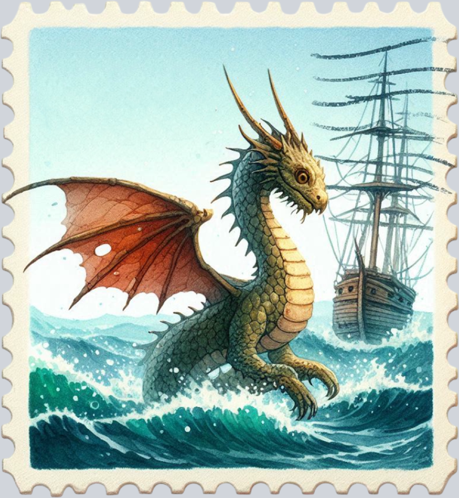 DTF Transfer High Seas - Postage Dragon