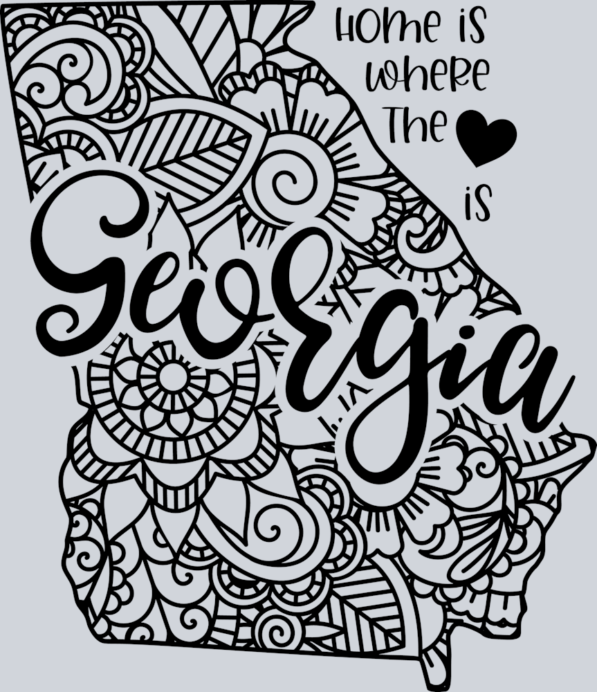 DTF Transfer Georgia - Home is where the Heart is