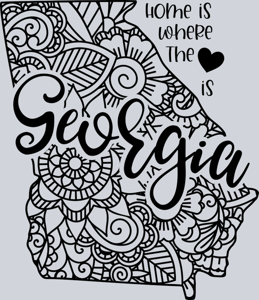 DTF Transfer Georgia - Home is where the Heart is