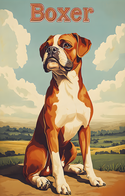 DTF Transfer Dogs - Boxer