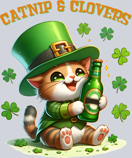 DTF Transfer St. Patrick's Day - Catnip & Clovers