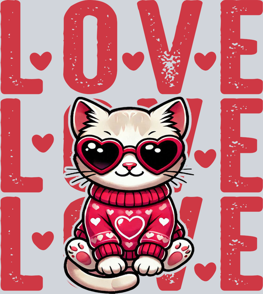 DTF Transfer Valentines - Love Love Love