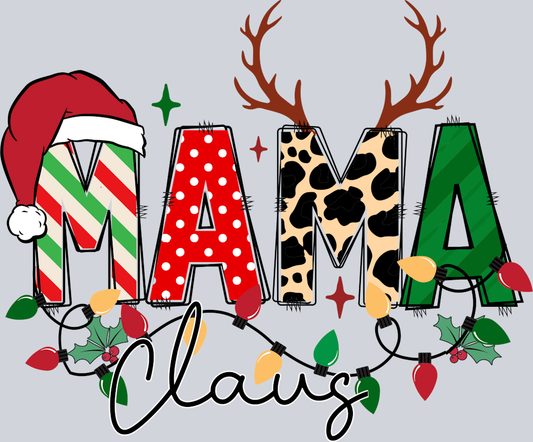 DTF Transfer Christmas - Mama Claus