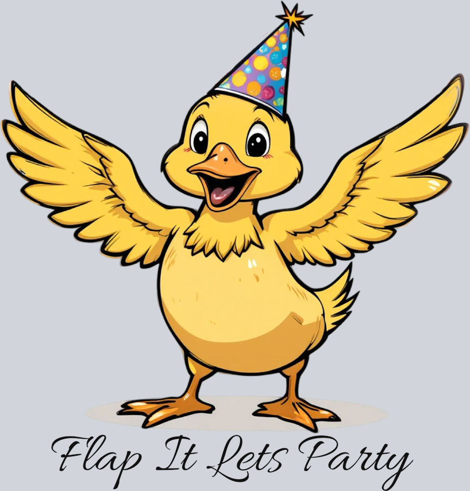 DTF Transfer Fowl - Flap It Lets Party