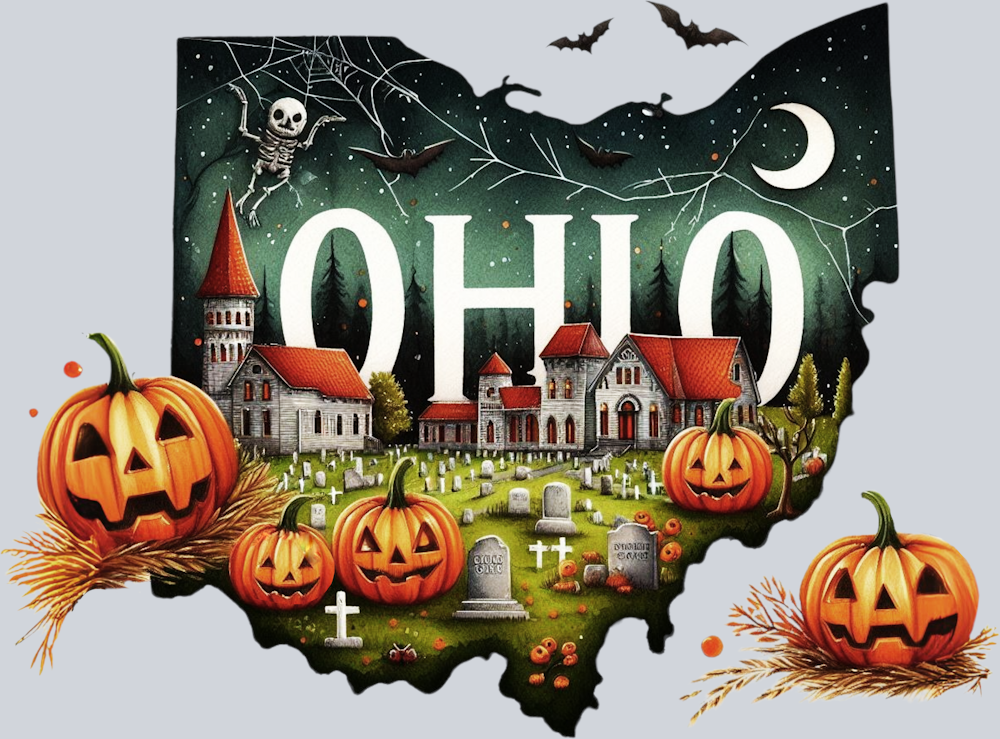 DTF Transfer Halloween States - Ohio