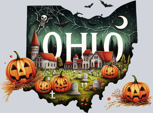 DTF Transfer Halloween States - Ohio