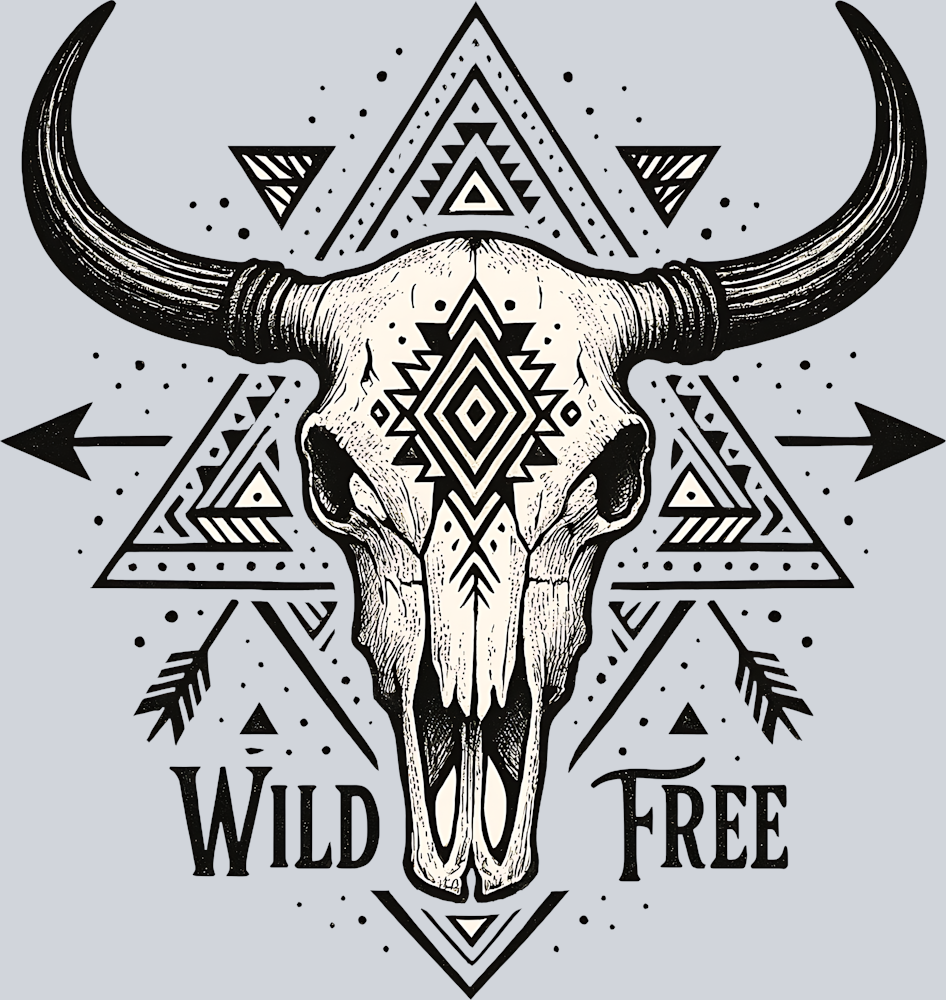 DTF Transfer Western - Wild Free