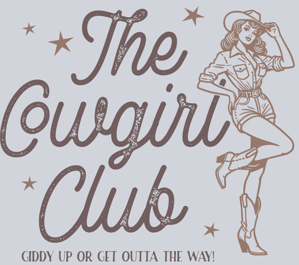 DTF Transfer Western - The Cowgirl Club