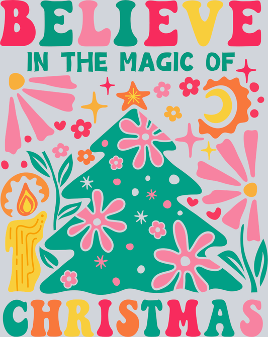DTF Transfer Christmas - Believe in the Magic of Christmas