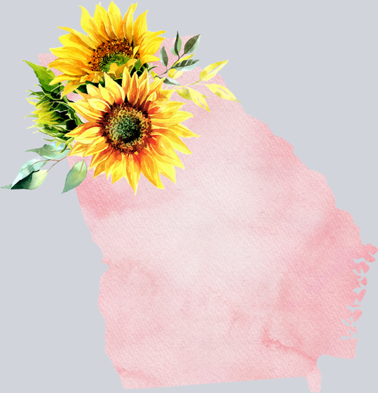 DTF Transfer Georgia - Sunflower Watercolor