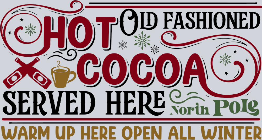 DTF Transfer Christmas - Hot old Fashioned Cocoa
