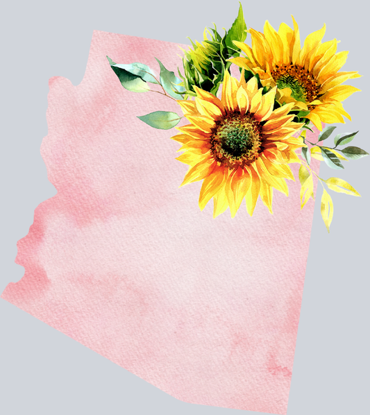 DTF Transfer Arizona - Sunflower Watercolor
