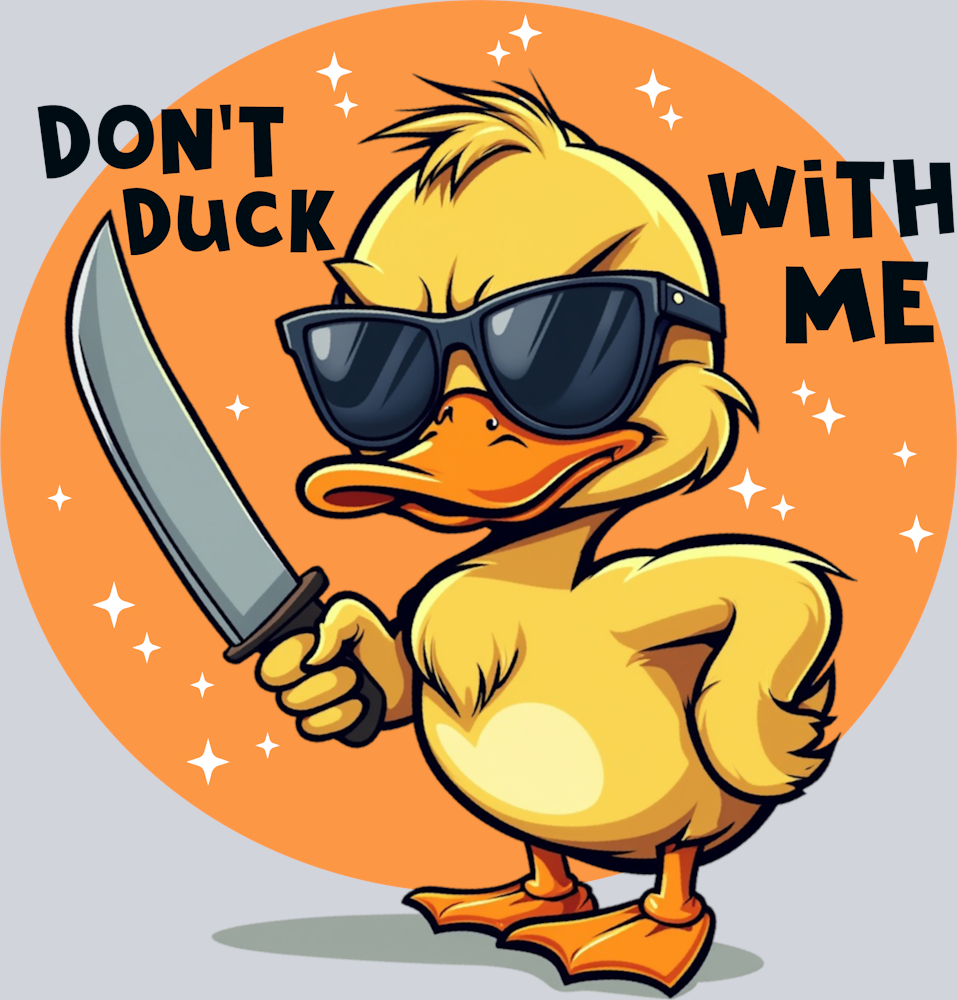 DTF Transfer Fowl - Don't Duck with Me