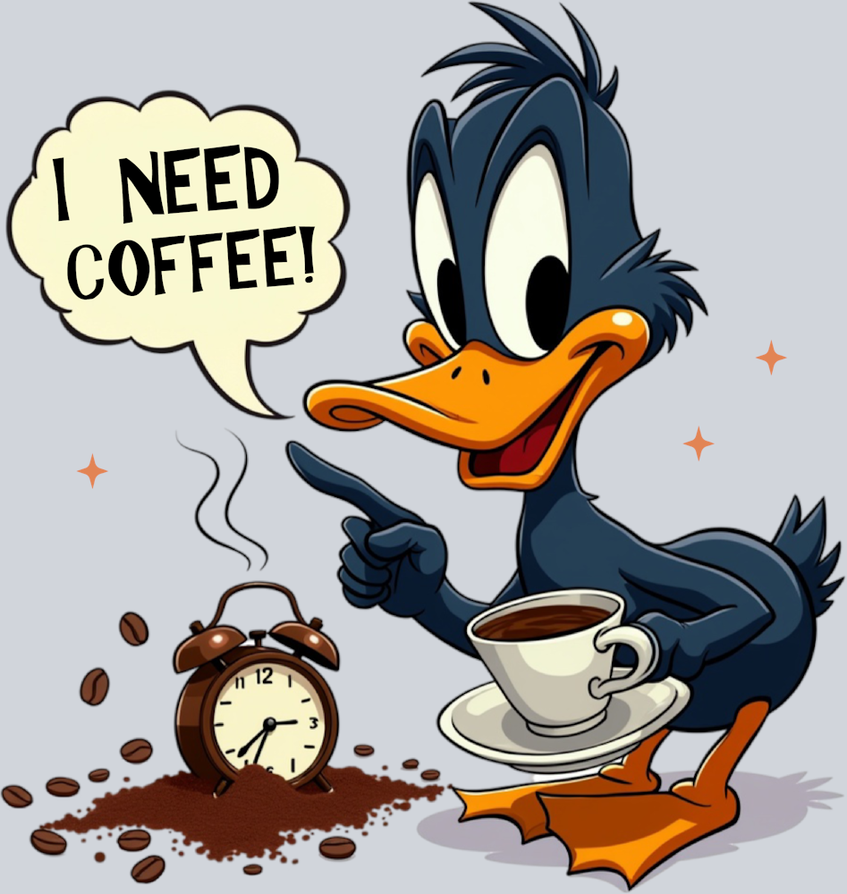 DTF Transfer Fowl - I Need Coffee