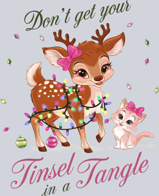 DTF Transfer Christmas - Don't get your Tinsel in a Tangle