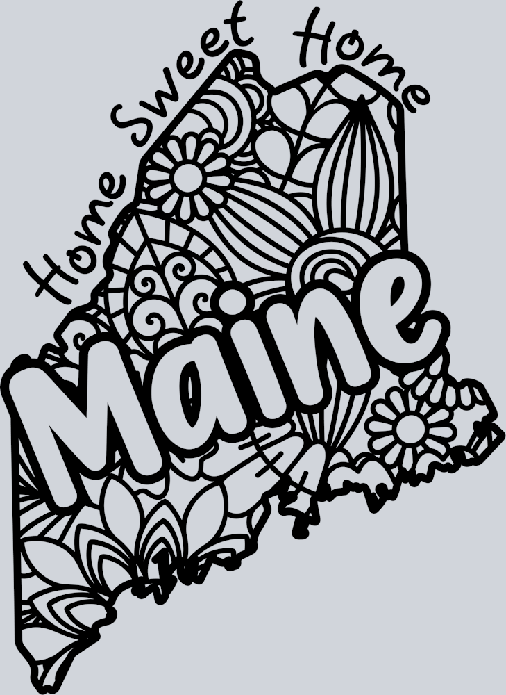 DTF Transfer Maine - Home Sweet Home