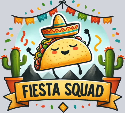 DTF Transfer Cinco de Mayo - Fiesta Squad Taco