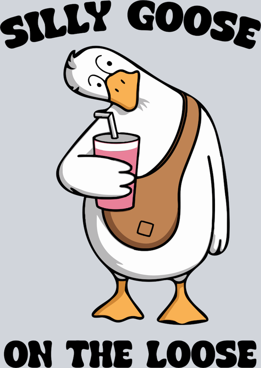 DTF Transfer Fowl - Silly Goose on the Loose