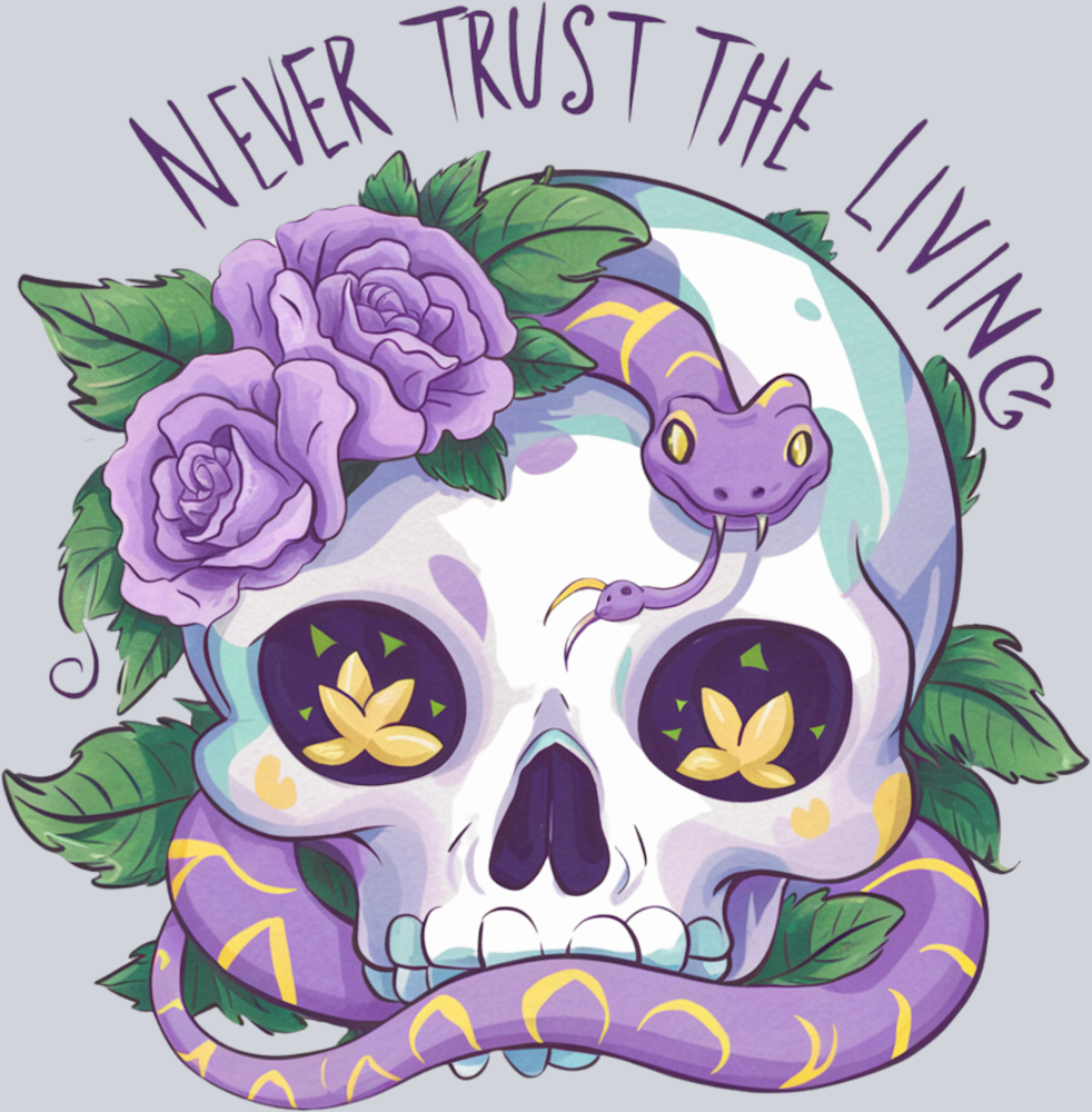 DTF Transfer Halloween - Never Trust the Living