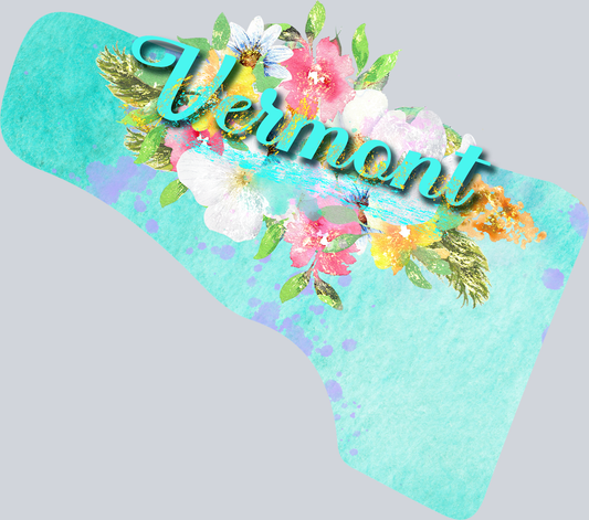 DTF Transfer Vermont - Watercolor Flowers