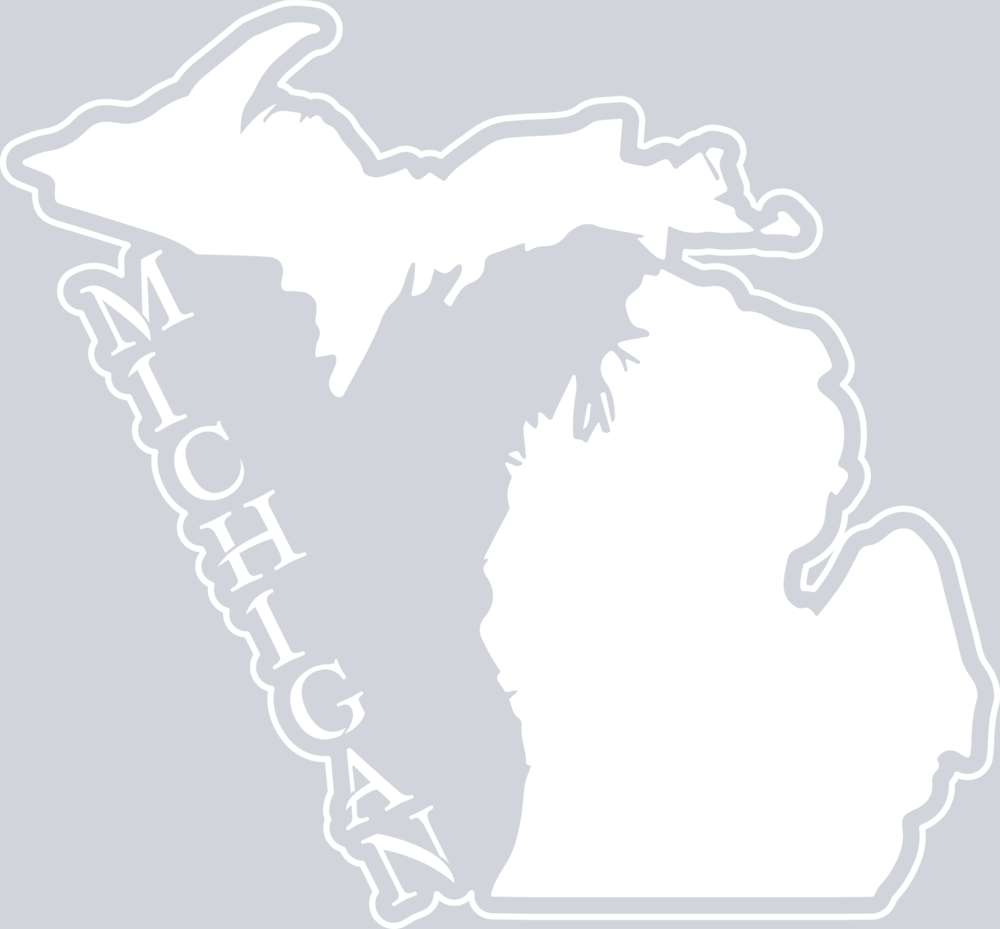 DTF Transfer Michigan - White