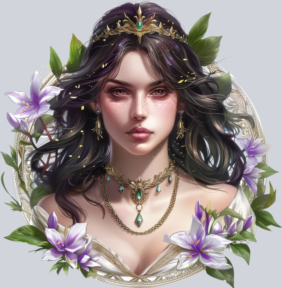 DTF Transfer Medieval - Flower Princess
